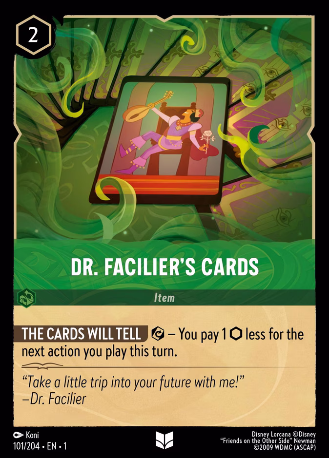 Dr. Facilier's Cards — The First Chapter #101 (Disney Lorcana card)
