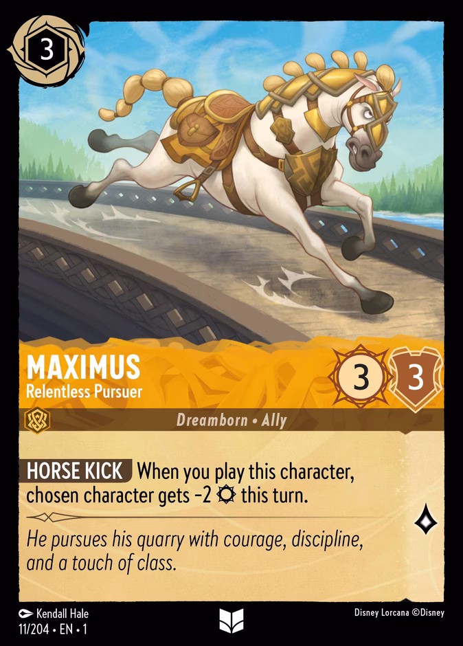 Maximus - Relentless Pursuer — The First Chapter #11 (Disney Lorcana card)