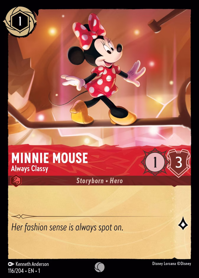 Minnie Mouse - Always Classy — The First Chapter #116 (Disney Lorcana card)