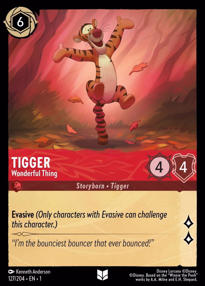 Tigger - Wonderful Thing — The First Chapter #127 (Disney Lorcana card)