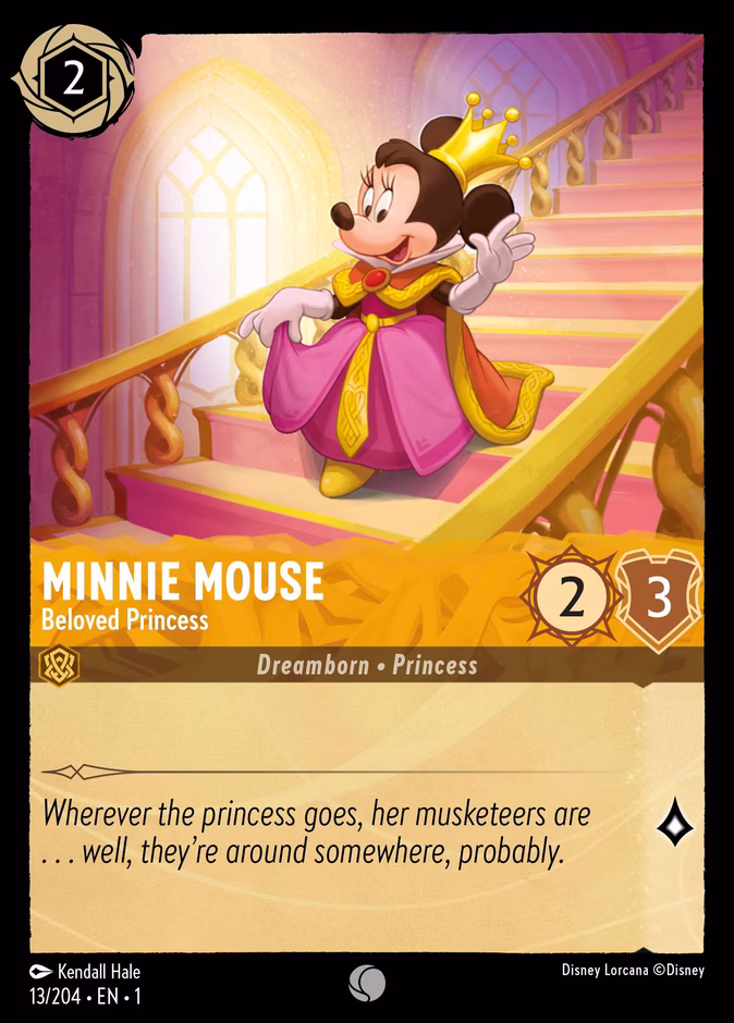 Minnie Mouse - Beloved Princess — The First Chapter #13 (Disney Lorcana card)
