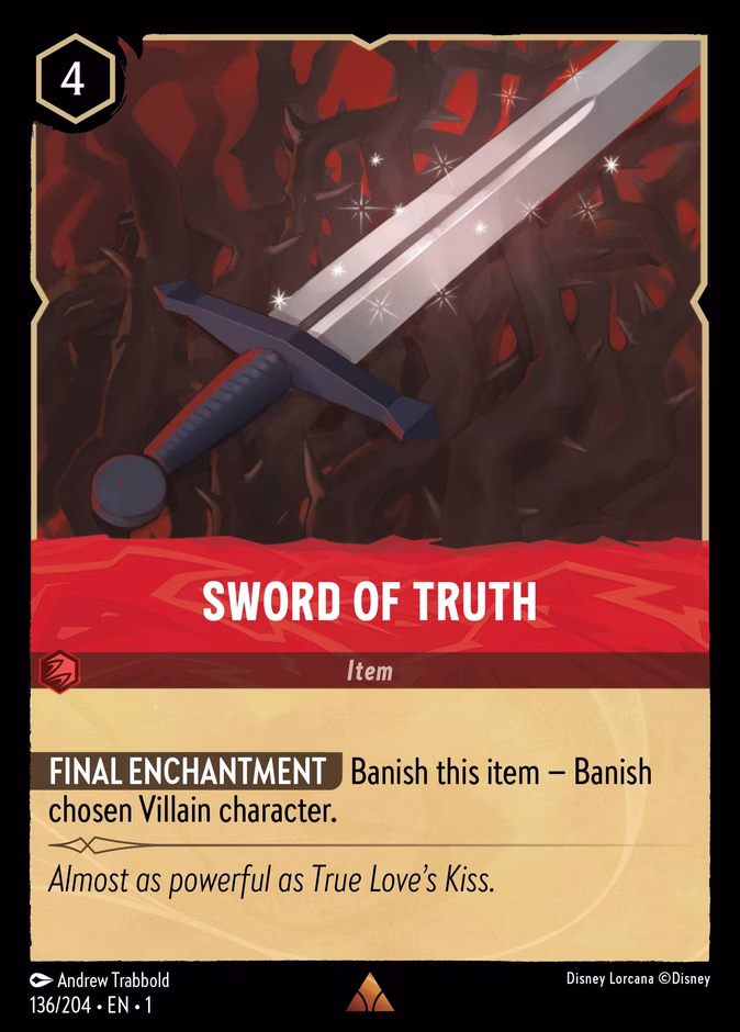 Sword of Truth — The First Chapter #136 (Disney Lorcana card)
