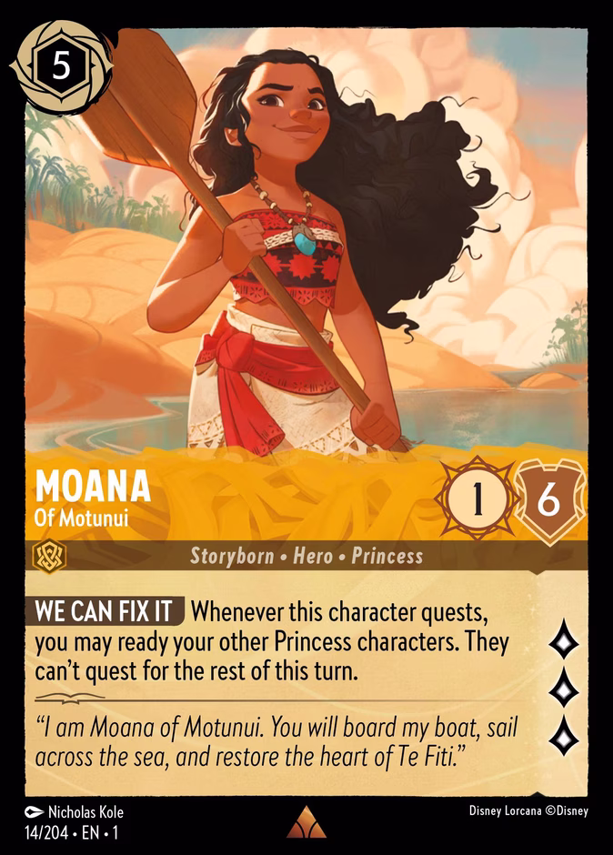 Moana - Of Motunui — The First Chapter #14 (Disney Lorcana card)