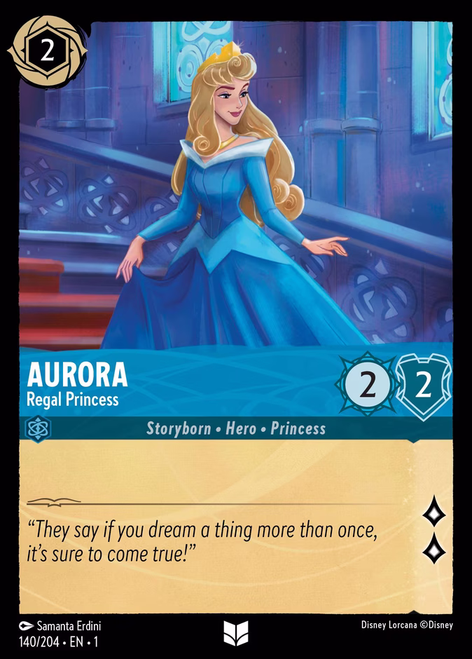 Aurora - Regal Princess — The First Chapter #140 (Disney Lorcana card)