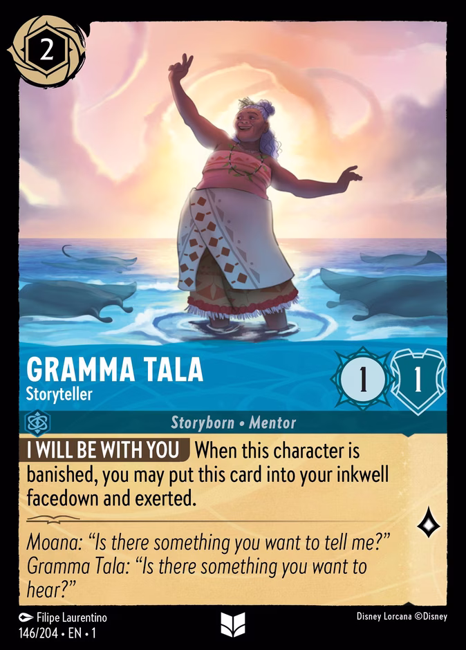Gramma Tala - Storyteller — The First Chapter #146 (Disney Lorcana card)