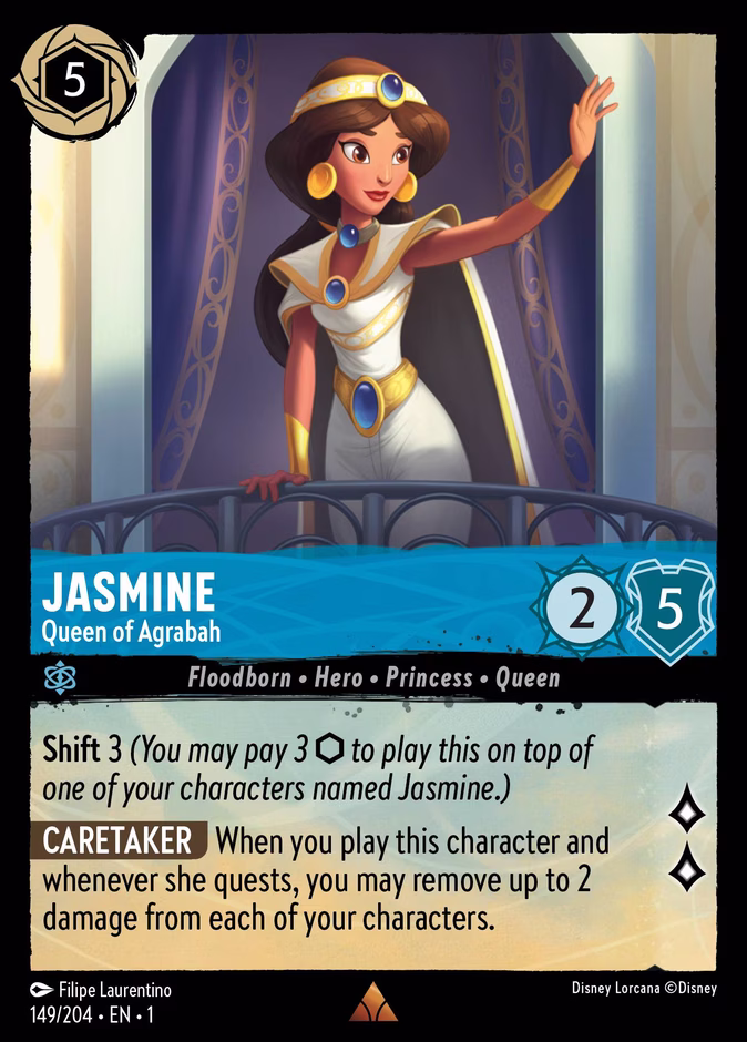 Jasmine - Queen of Agrabah — The First Chapter #149 (Disney Lorcana card)