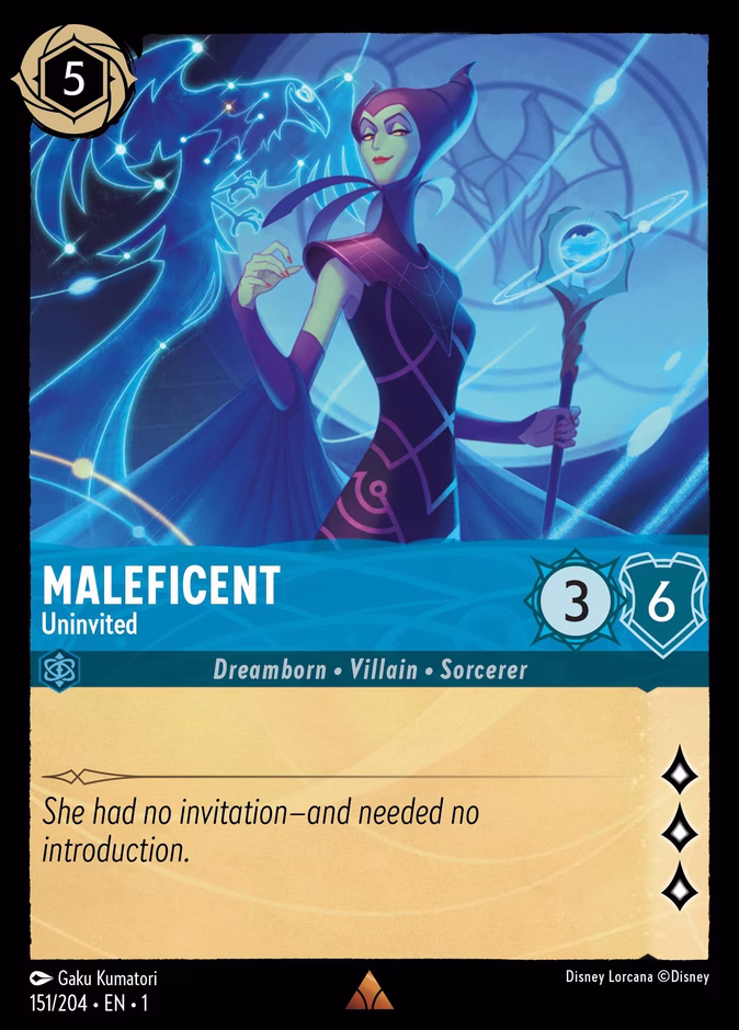 Maleficent - Uninvited — The First Chapter #151 (Disney Lorcana card)