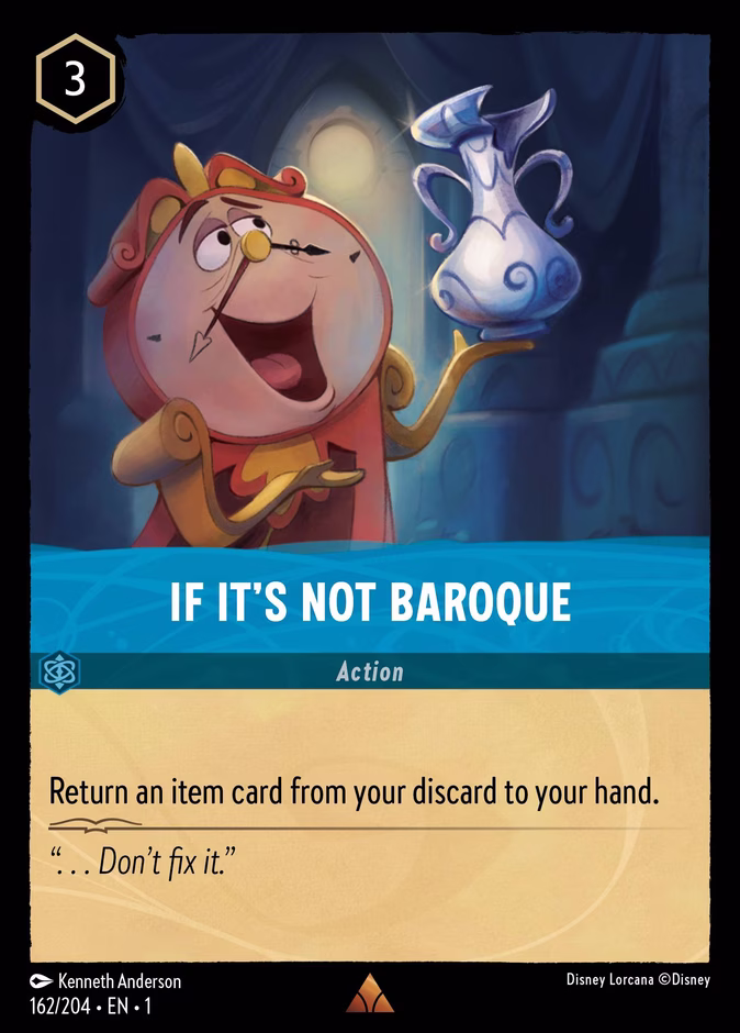 If it's Not Baroque — The First Chapter #162 (Disney Lorcana card)