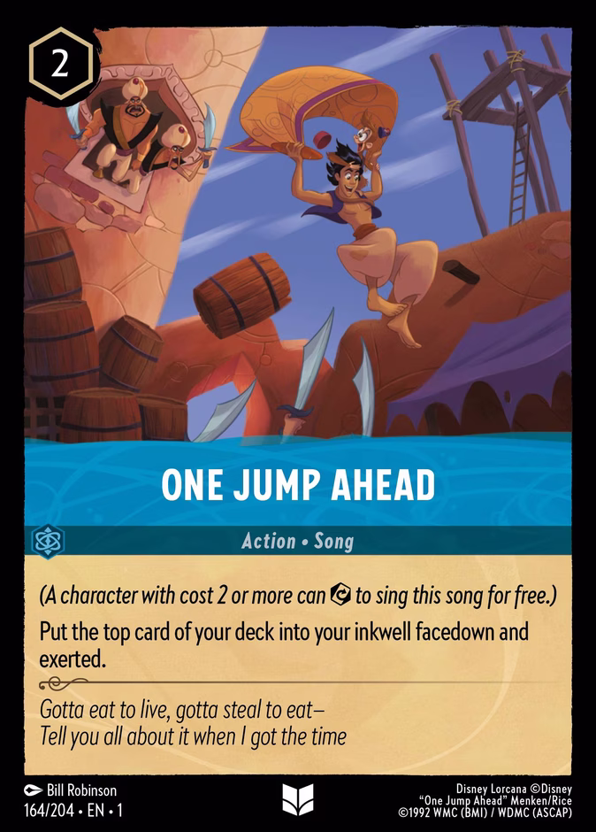 One Jump Ahead — The First Chapter #164 (Disney Lorcana card)