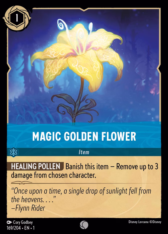 Magic Golden Flower — The First Chapter #169 (Disney Lorcana card)