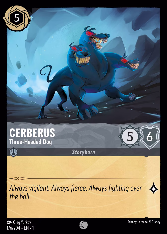 Cerberus - Three-Headed Dog — The First Chapter #176 (Disney Lorcana card)