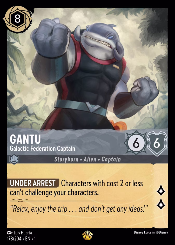 Gantu - Galactic Federation Captain — The First Chapter #178 (Disney Lorcana card)
