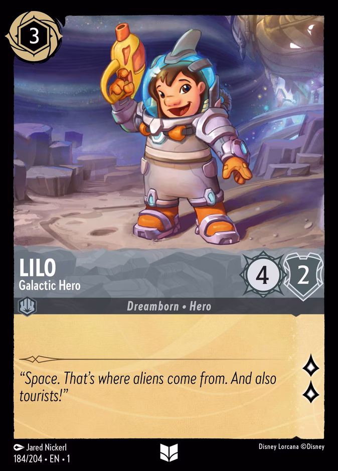 Lilo - Galactic Hero — The First Chapter #184 (Disney Lorcana card)