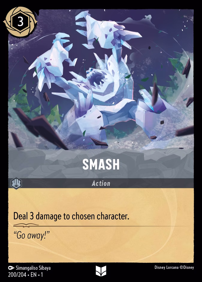 Smash — The First Chapter #200 (Disney Lorcana card)