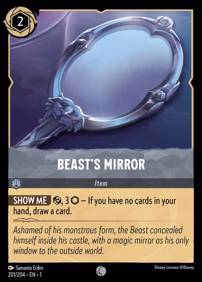 Beast's Mirror — The First Chapter #201 (Disney Lorcana card)
