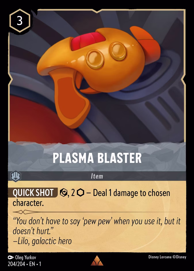 Plasma Blaster — The First Chapter #204 (Disney Lorcana card)