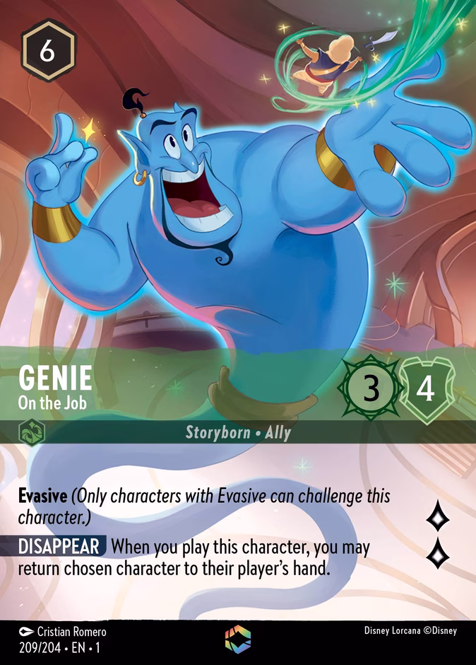 Genie - On the Job — The First Chapter #209 (Disney Lorcana card)