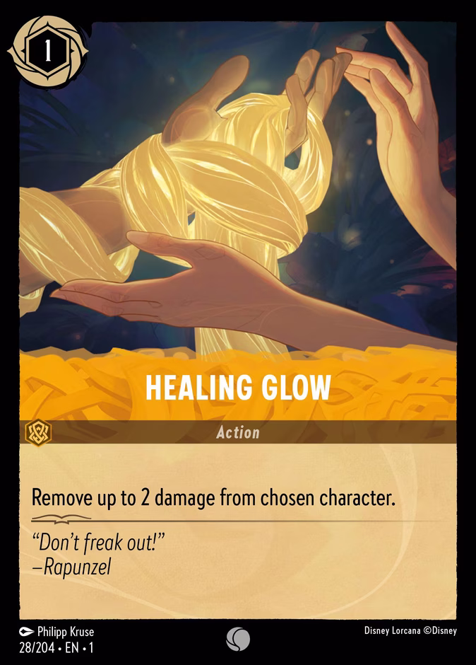 Healing Glow — The First Chapter #28 (Disney Lorcana card)