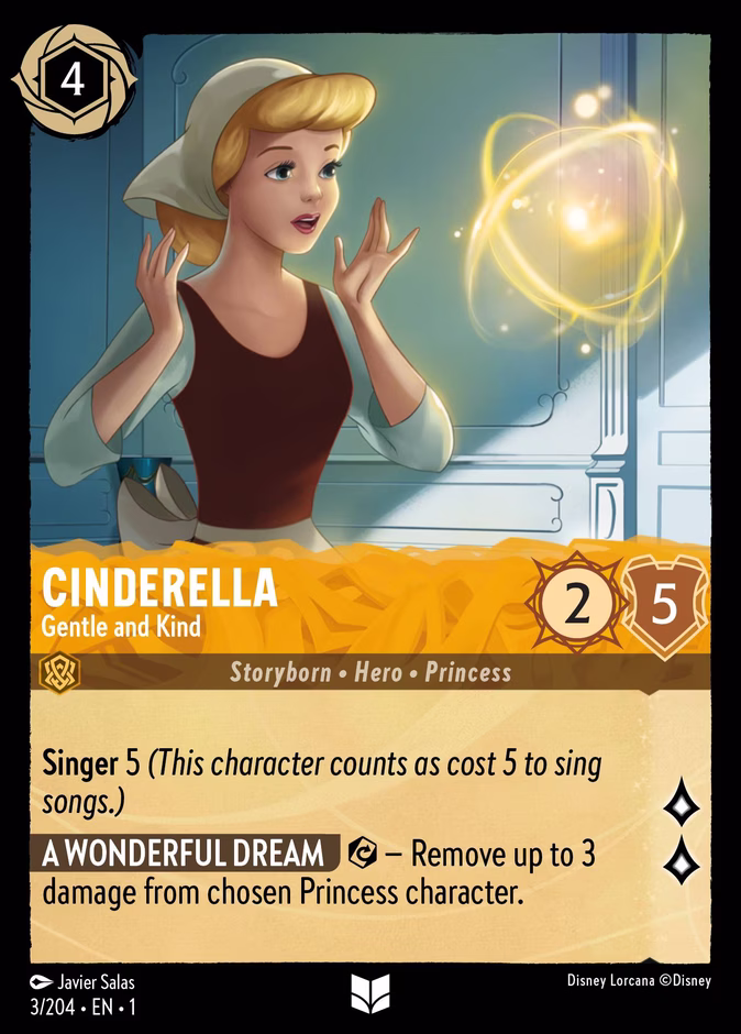 Cinderella - Gentle and Kind — The First Chapter #3 (Disney Lorcana card)