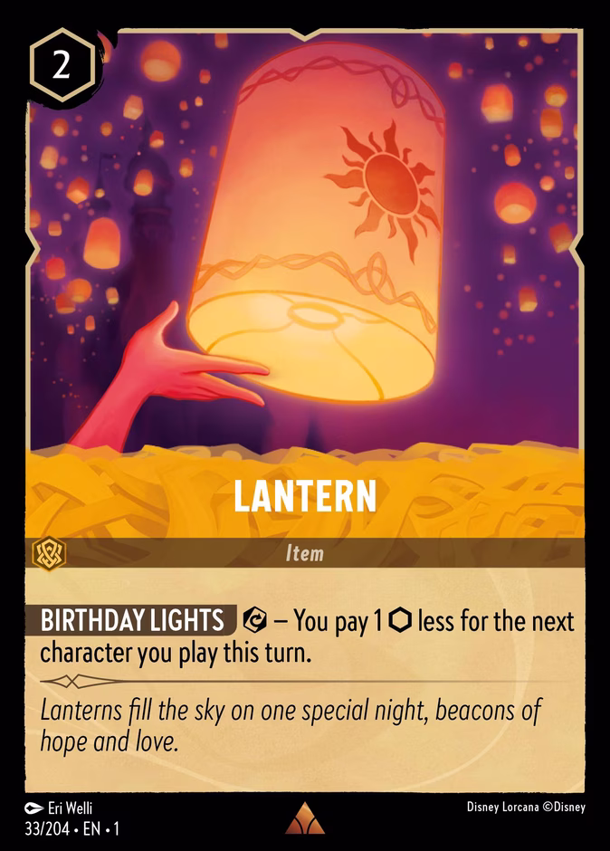 Lantern — The First Chapter #33 (Disney Lorcana card)