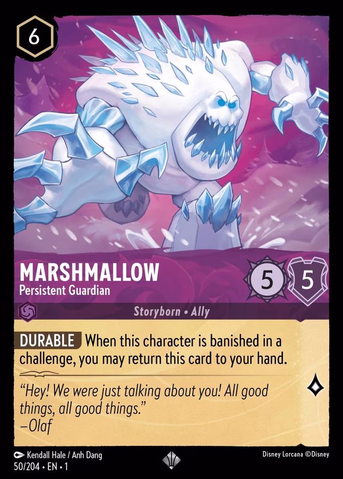 Marshmallow - Persistent Guardian — The First Chapter #50 (Disney Lorcana card)