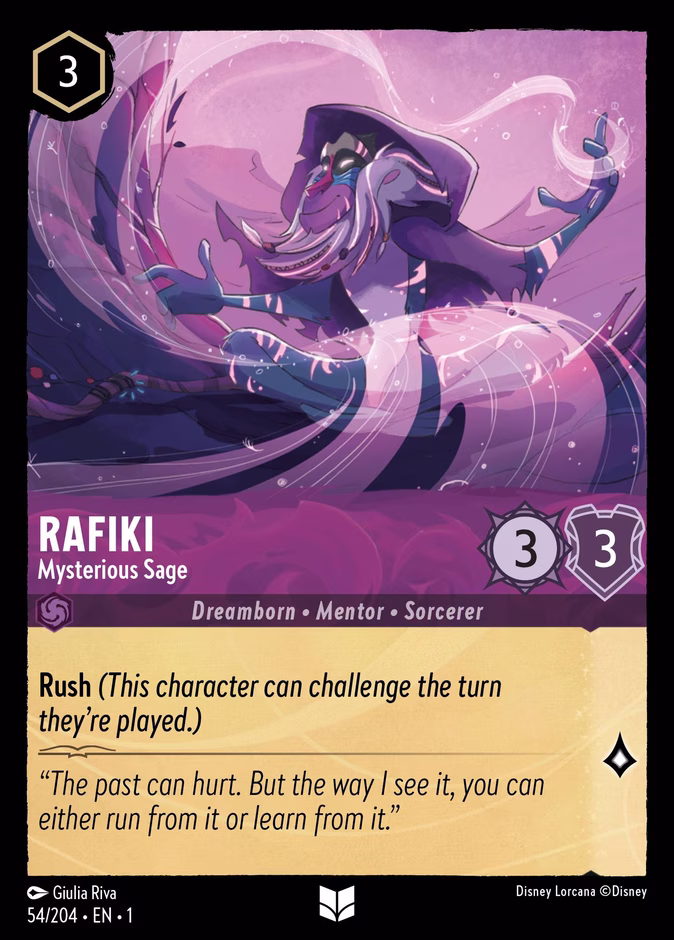 Rafiki - Mysterious Sage — The First Chapter #54 (Disney Lorcana card)