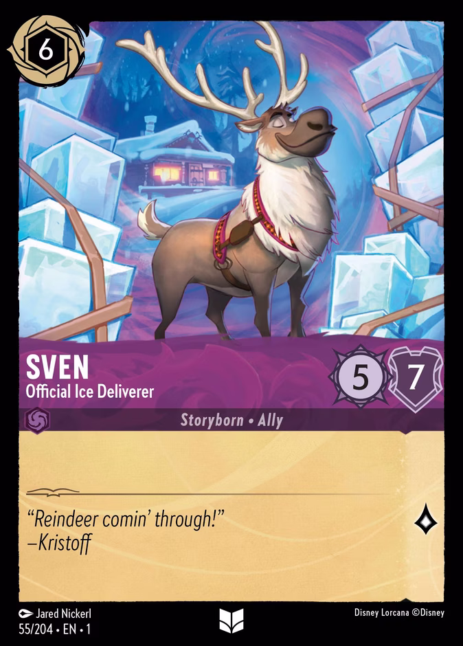 Sven - Official Ice Deliverer — The First Chapter #55 (Disney Lorcana card)