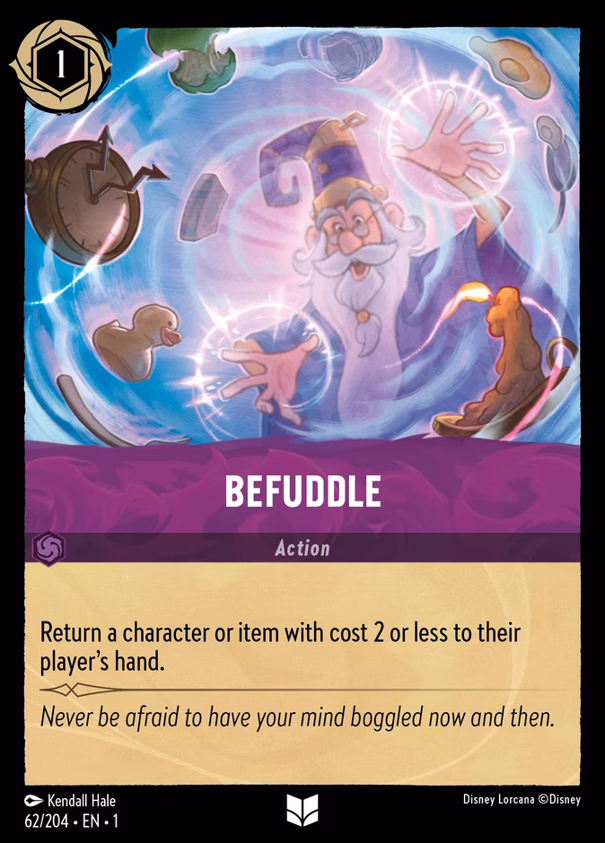Befuddle — The First Chapter #62 (Disney Lorcana card)