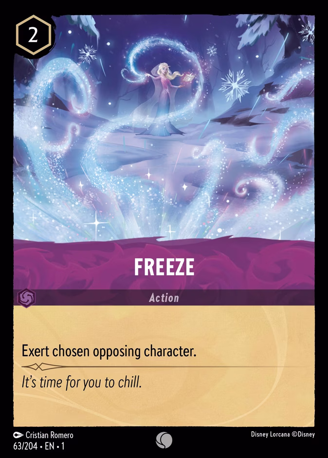 Freeze — The First Chapter #63 (Disney Lorcana card)