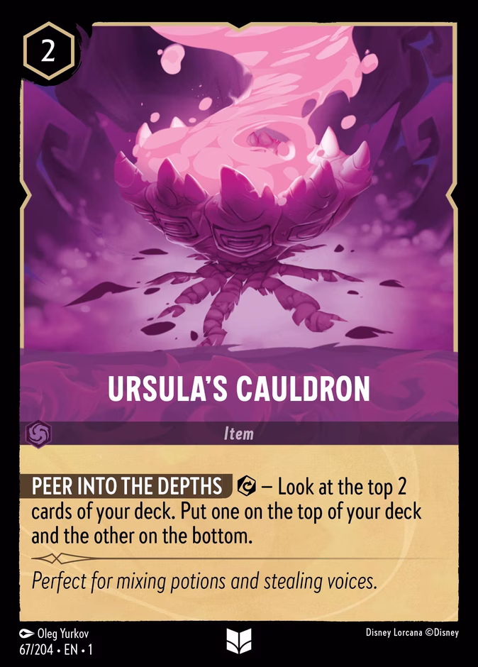 Ursula's Cauldron — The First Chapter #67 (Disney Lorcana card)