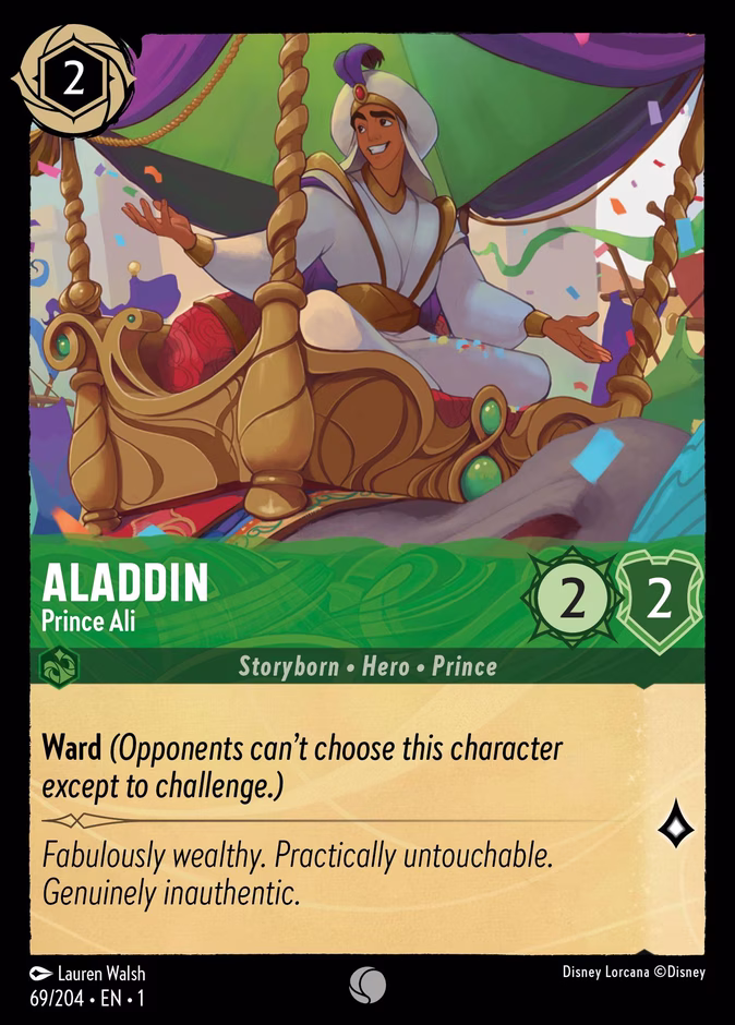 Aladdin - Prince Ali — The First Chapter #69 (Disney Lorcana card)