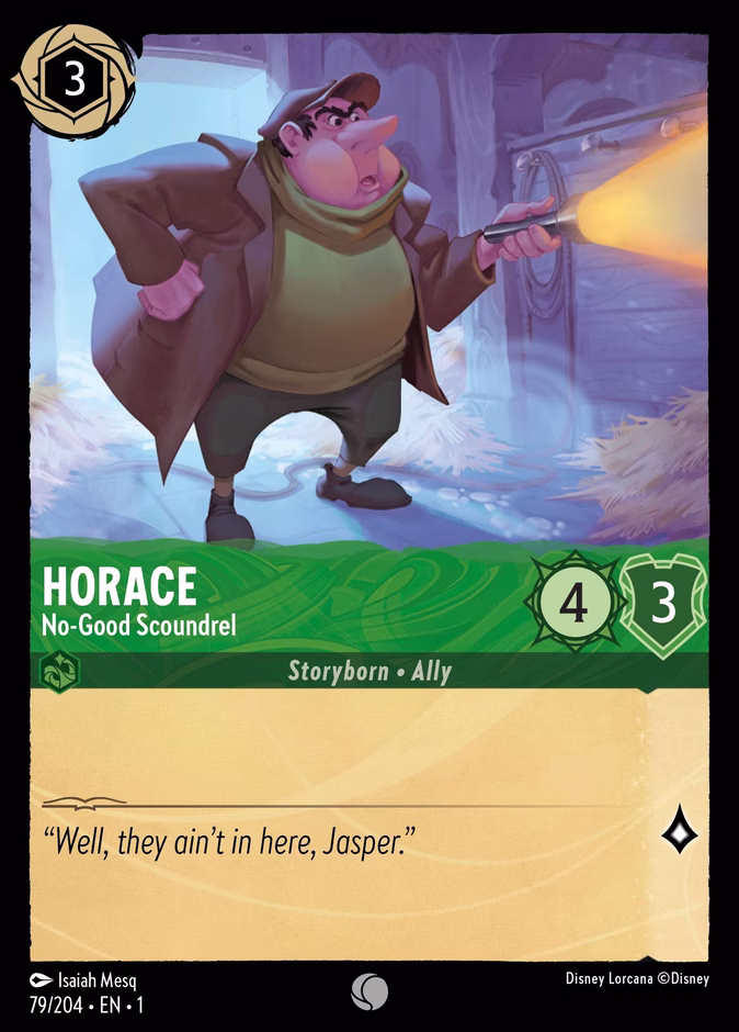 Horace - No-Good Scoundrel — The First Chapter #79 (Disney Lorcana card)