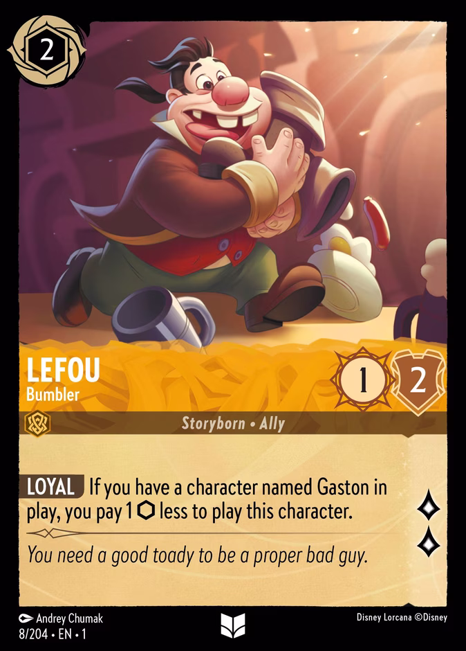 LeFou - Bumbler — The First Chapter #8 (Disney Lorcana card)