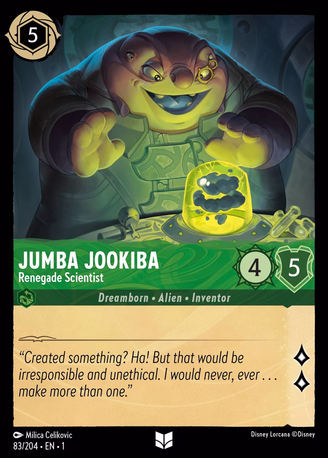 Jumba Jookiba - Renegade Scientist — The First Chapter #83 (Disney Lorcana card)