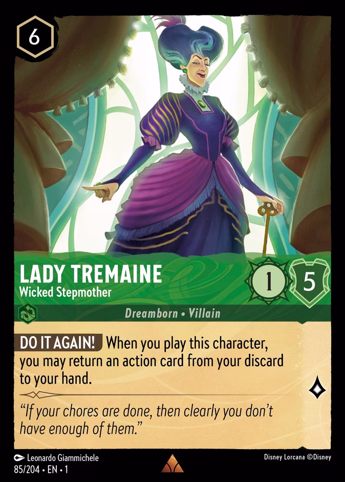 Lady Tremaine - Wicked Stepmother — The First Chapter #85 (Disney Lorcana card)