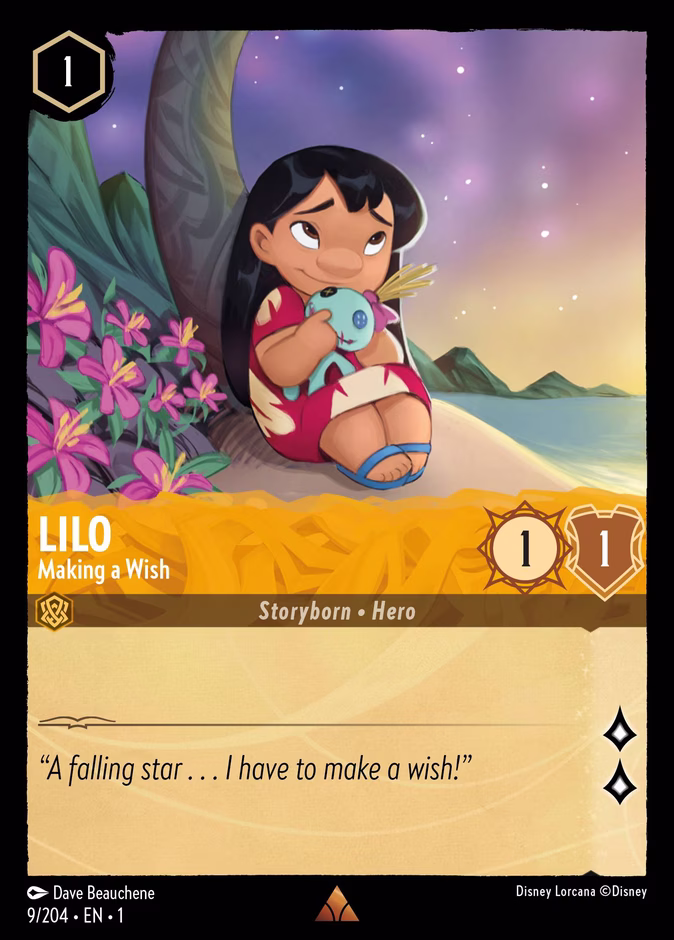 Lilo - Making a Wish — The First Chapter #9 (Disney Lorcana card)