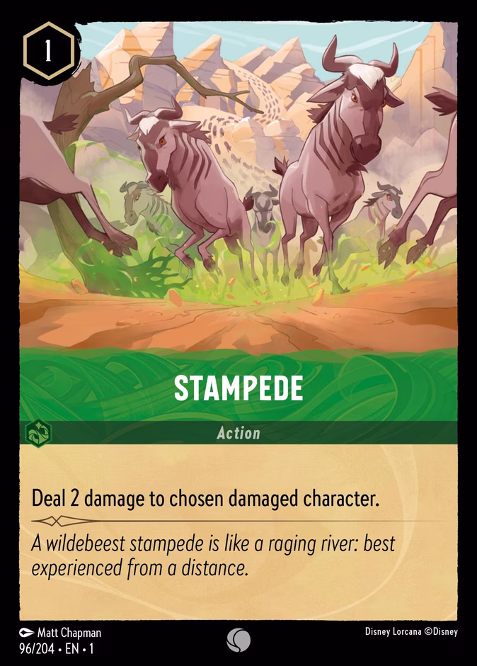 Stampede — The First Chapter #96 (Disney Lorcana card)