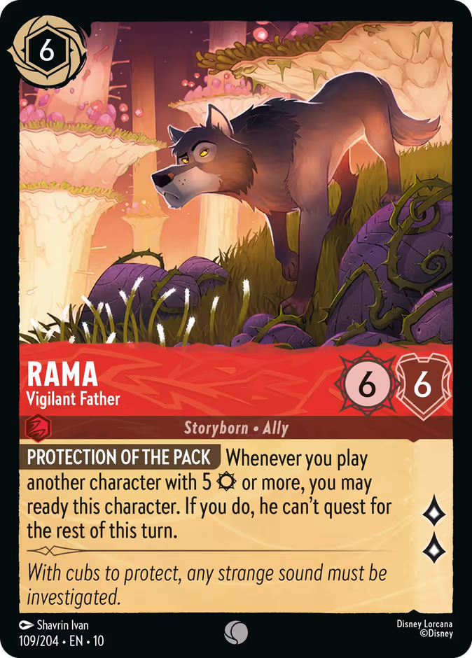Rama - Vigilant Father — Whispers in the Well #109 (Disney Lorcana card)