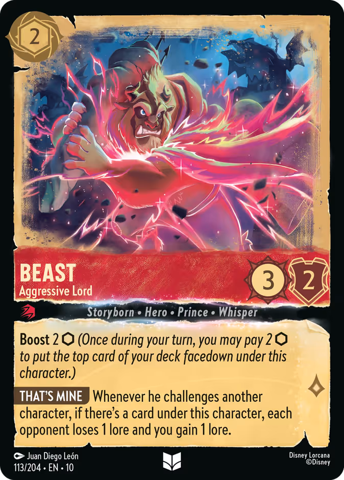 Beast - Aggressive Lord — Whispers in the Well #113 (Disney Lorcana card)