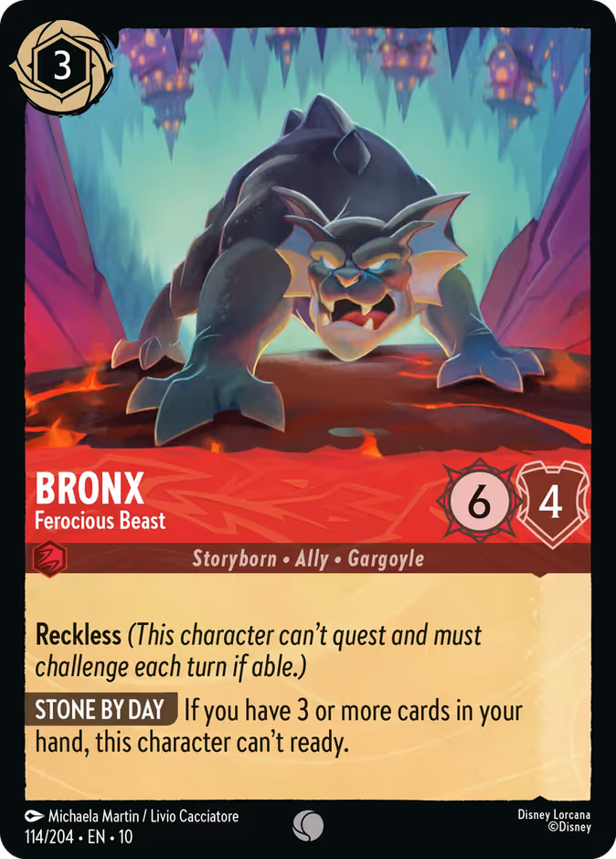 Bronx - Ferocious Beast — Whispers in the Well #114 (Disney Lorcana card)