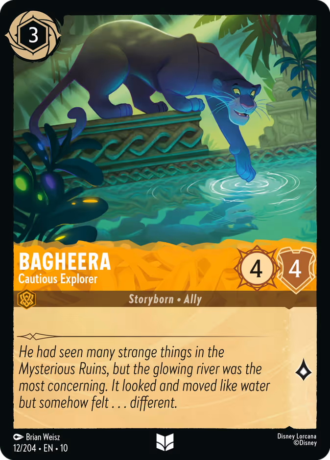 Bagheera - Cautious Explorer — Whispers in the Well #12 (Disney Lorcana card)
