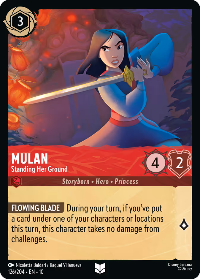 Mulan - Standing Her Ground — Whispers in the Well #126 (Disney Lorcana card)