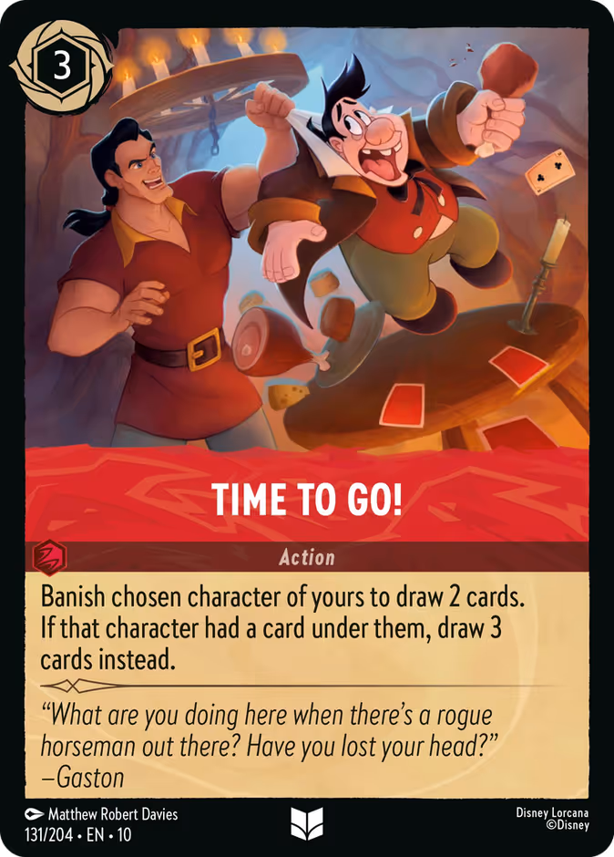 Time to Go! — Whispers in the Well #131 (Disney Lorcana card)
