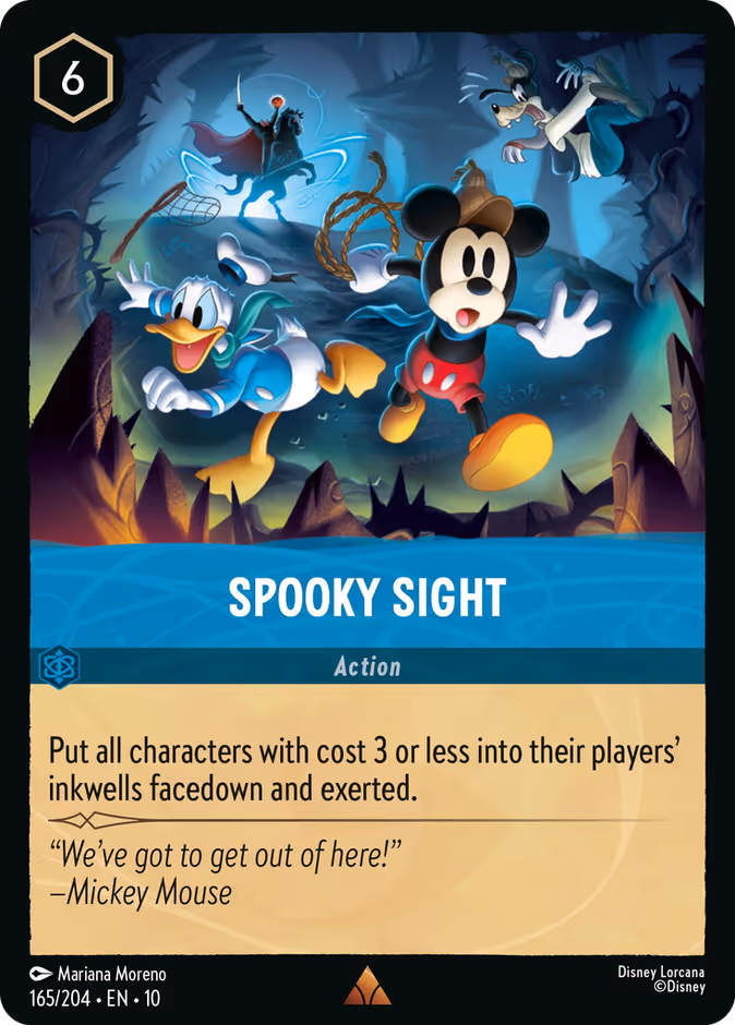 Spooky Sight — Whispers in the Well #165 (Disney Lorcana card)
