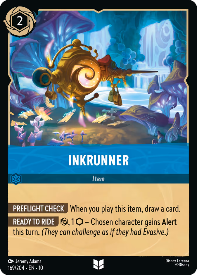 Inkrunner — Whispers in the Well #169 (Disney Lorcana card)