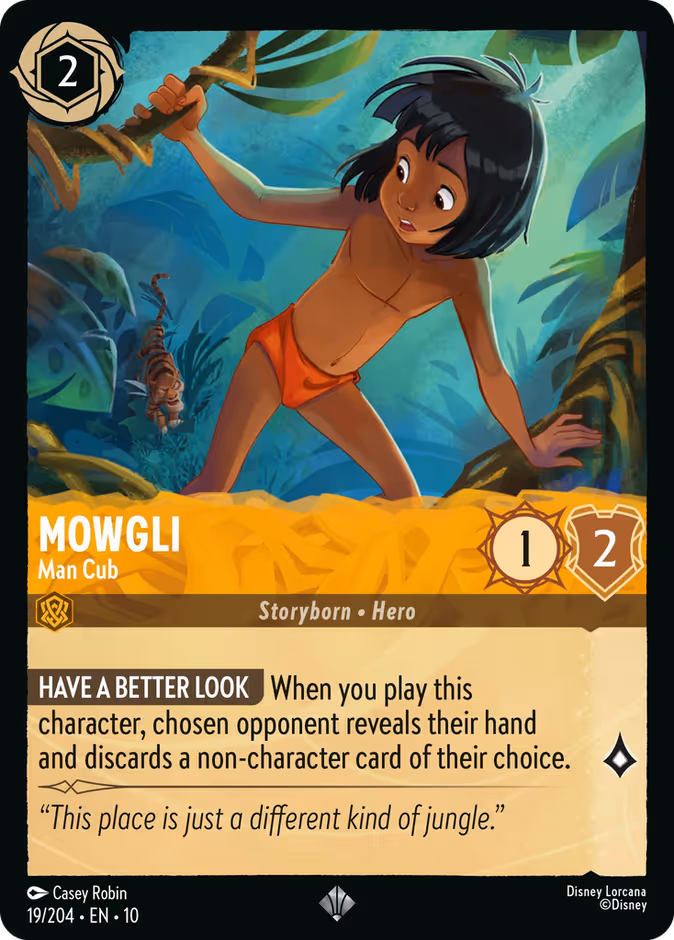 Mowgli - Man Cub — Whispers in the Well #19 (Disney Lorcana card)