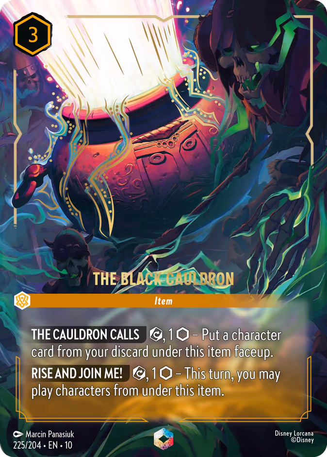 The Black Cauldron — Whispers in the Well #225 (Disney Lorcana card)