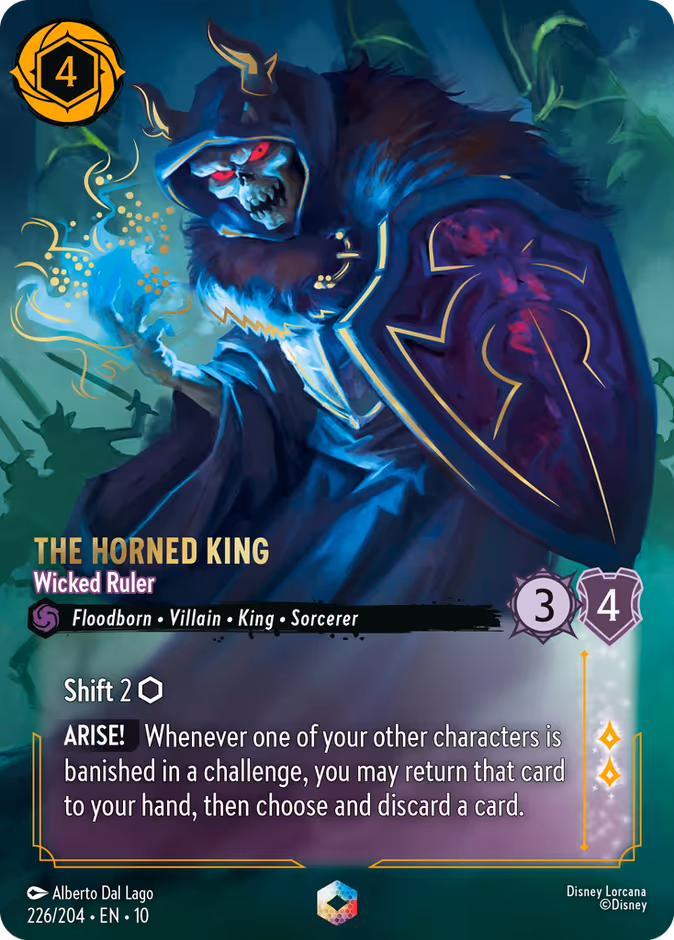 The Horned King - Wicked Ruler — Whispers in the Well #226 (Disney Lorcana card)