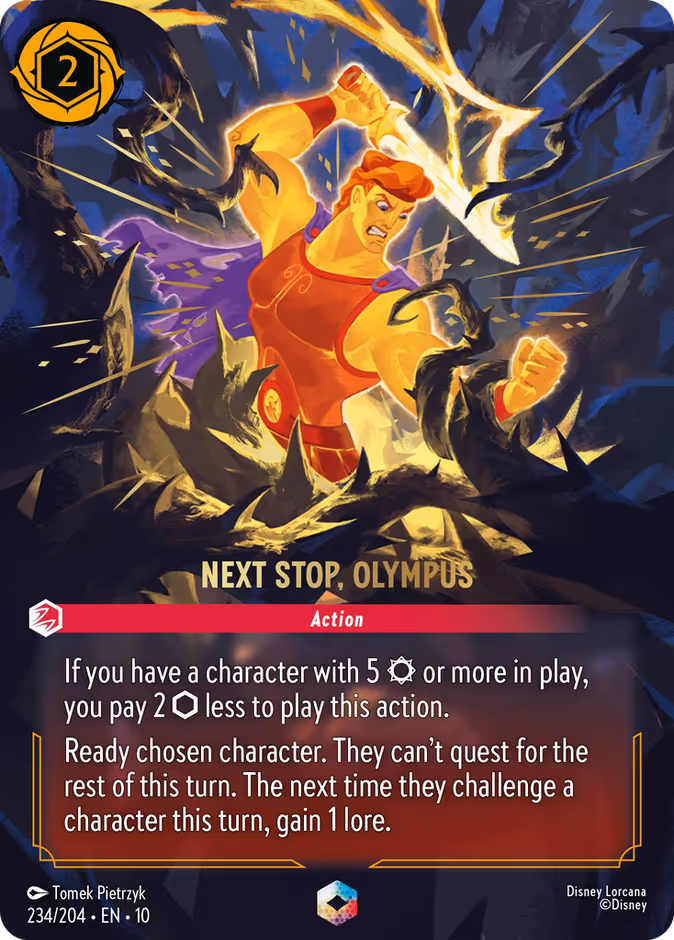 Next Stop, Olympus — Whispers in the Well #234 (Disney Lorcana card)