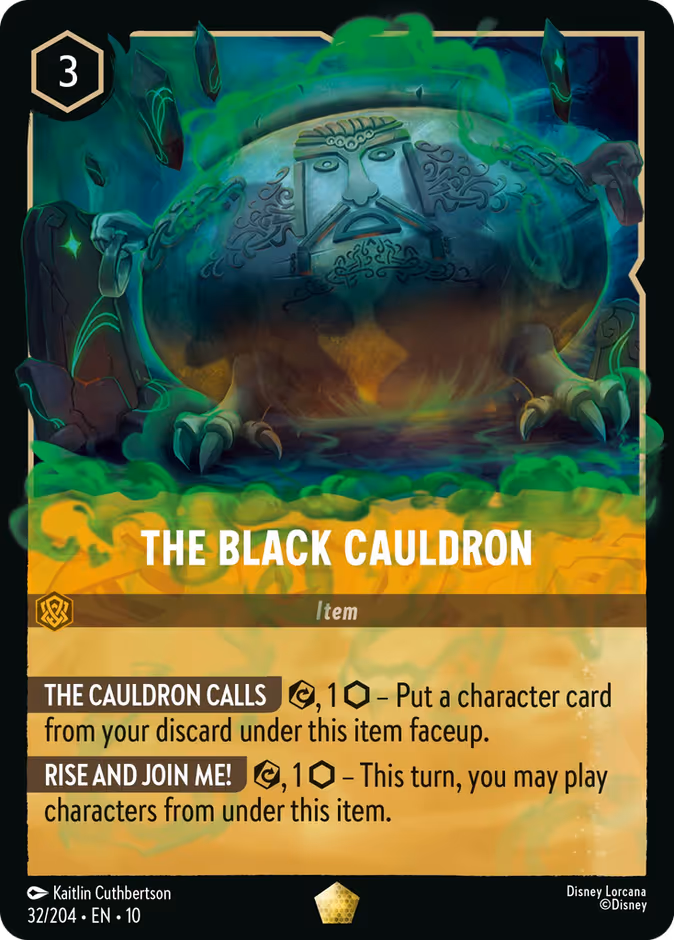 The Black Cauldron — Whispers in the Well #32 (Disney Lorcana card)